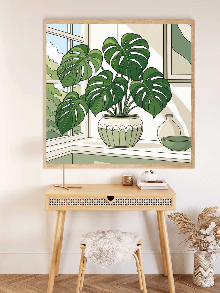 Paint by Numbers - Green paradise by the window