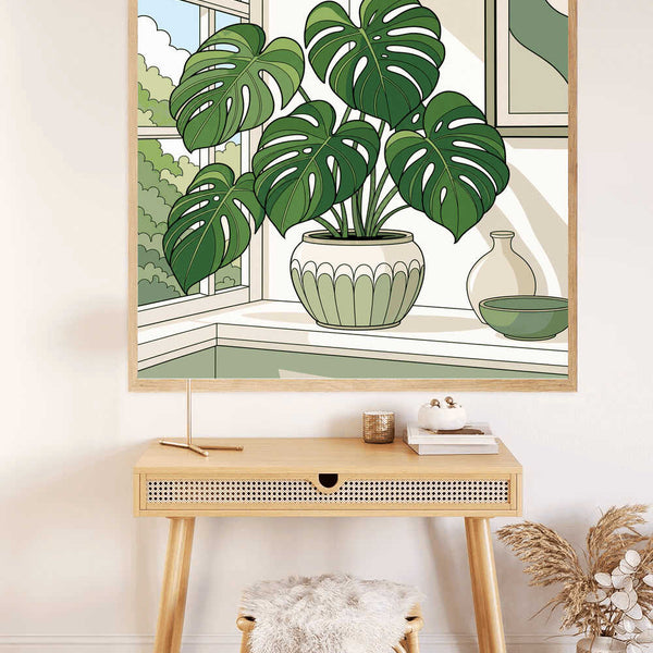 Paint by Numbers - Green paradise by the window