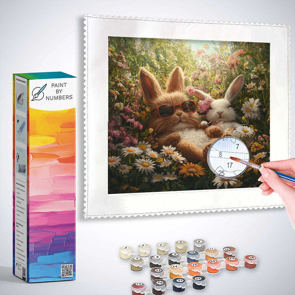 Paint by Numbers - Sunbathing in a floral dream