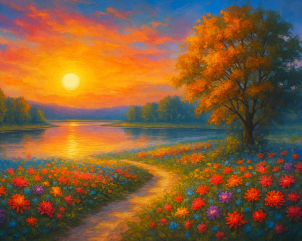 Paint by Numbers - Path to the Golden Light