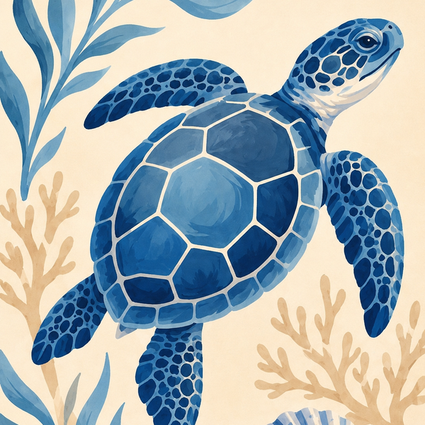 Coastal magic, set of 4 - Mini paint by numbers
