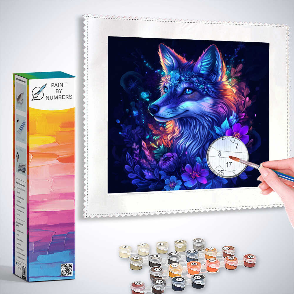 Paint by Numbers - Mystical Guardian of the Night, Fox