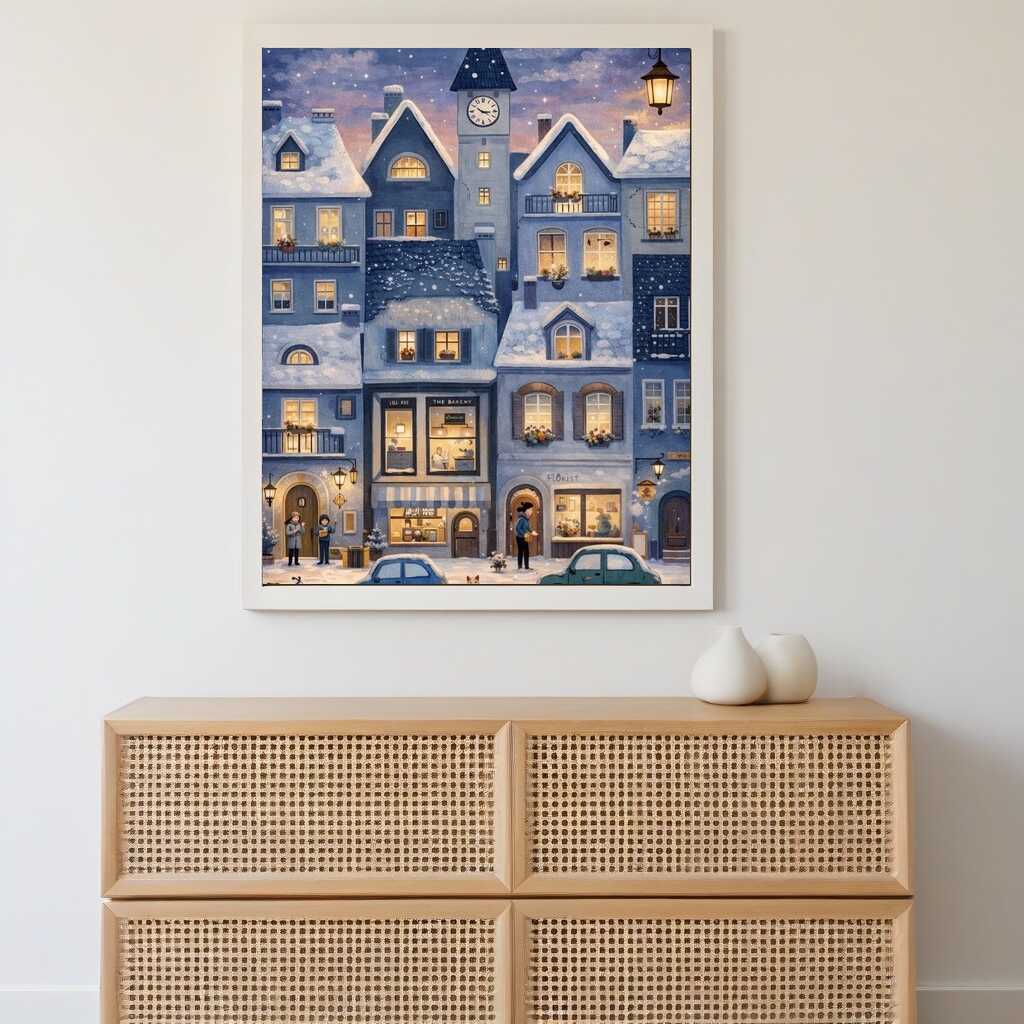 Paint by Numbers - Winter magic in the old town