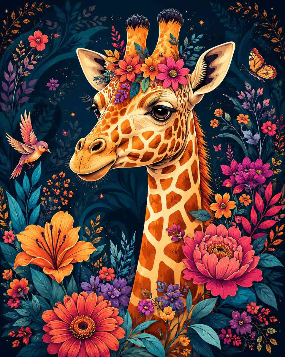 Paint by Numbers - Enchanting floral dream