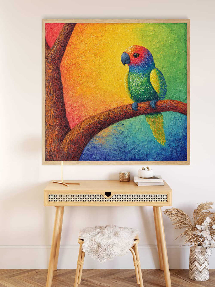 Paint by Numbers - rainbow portrait of life