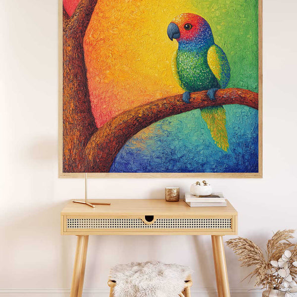 Paint by Numbers - rainbow portrait of life