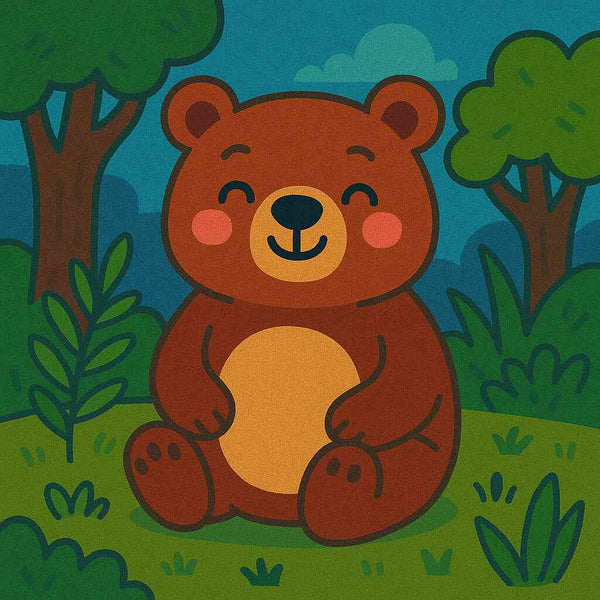 Paint by Numbers - Cuddly forest joy