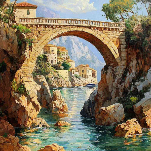 Paint by Numbers - Mediterranean idyll, sea bridge
