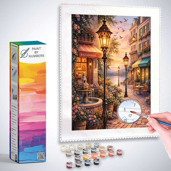 Paint by Numbers - Evening magic on the riverbank