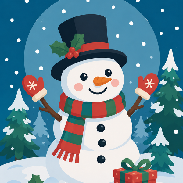 christmas, set of 4 - Mini paint by numbers