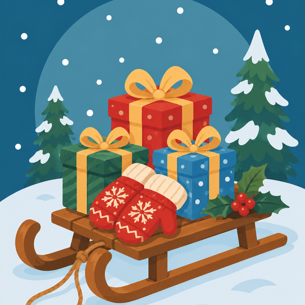 christmas magic, set of 4 - Mini paint by numbers