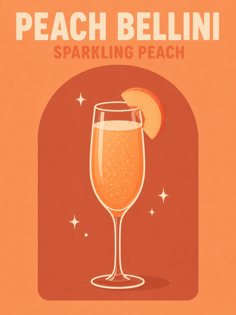 Retro cocktail, set of 4 - Mini paint by numbers