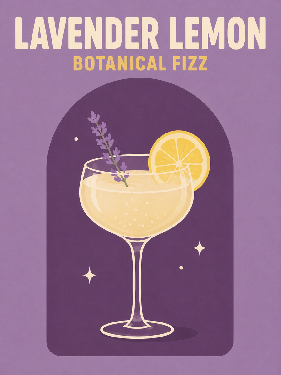 Retro cocktail, set of 4 - Mini paint by numbers