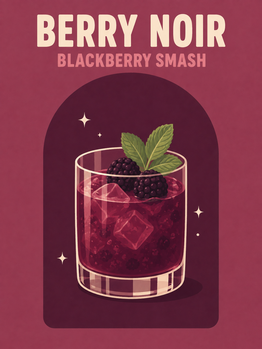 Retro cocktail, set of 4 - Mini paint by numbers