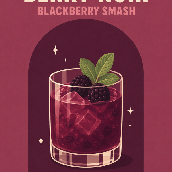 Retro cocktail, set of 4 - Mini paint by numbers