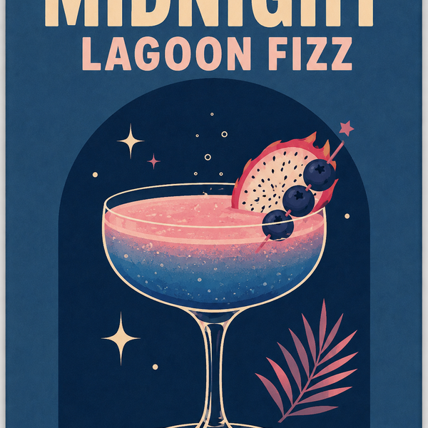 Cocktail night, set of 4 - Mini paint by numbers