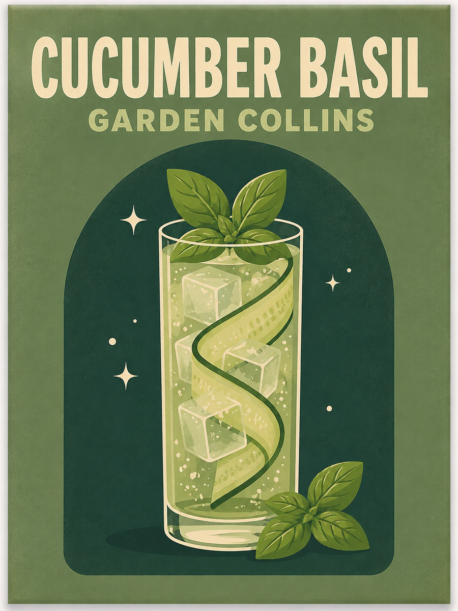 Cocktail night, set of 4 - Mini paint by numbers