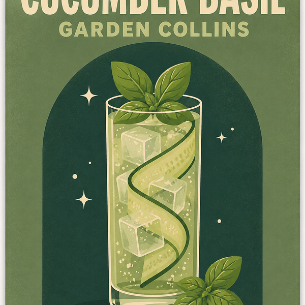 Cocktail night, set of 4 - Mini paint by numbers