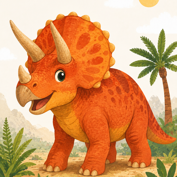 Dino adventure, set of 4 - Mini paint by numbers
