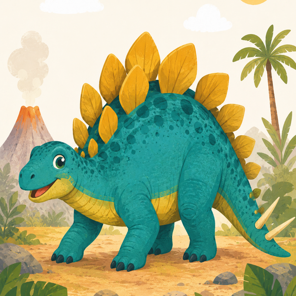 Dino adventure, set of 4 - Mini paint by numbers