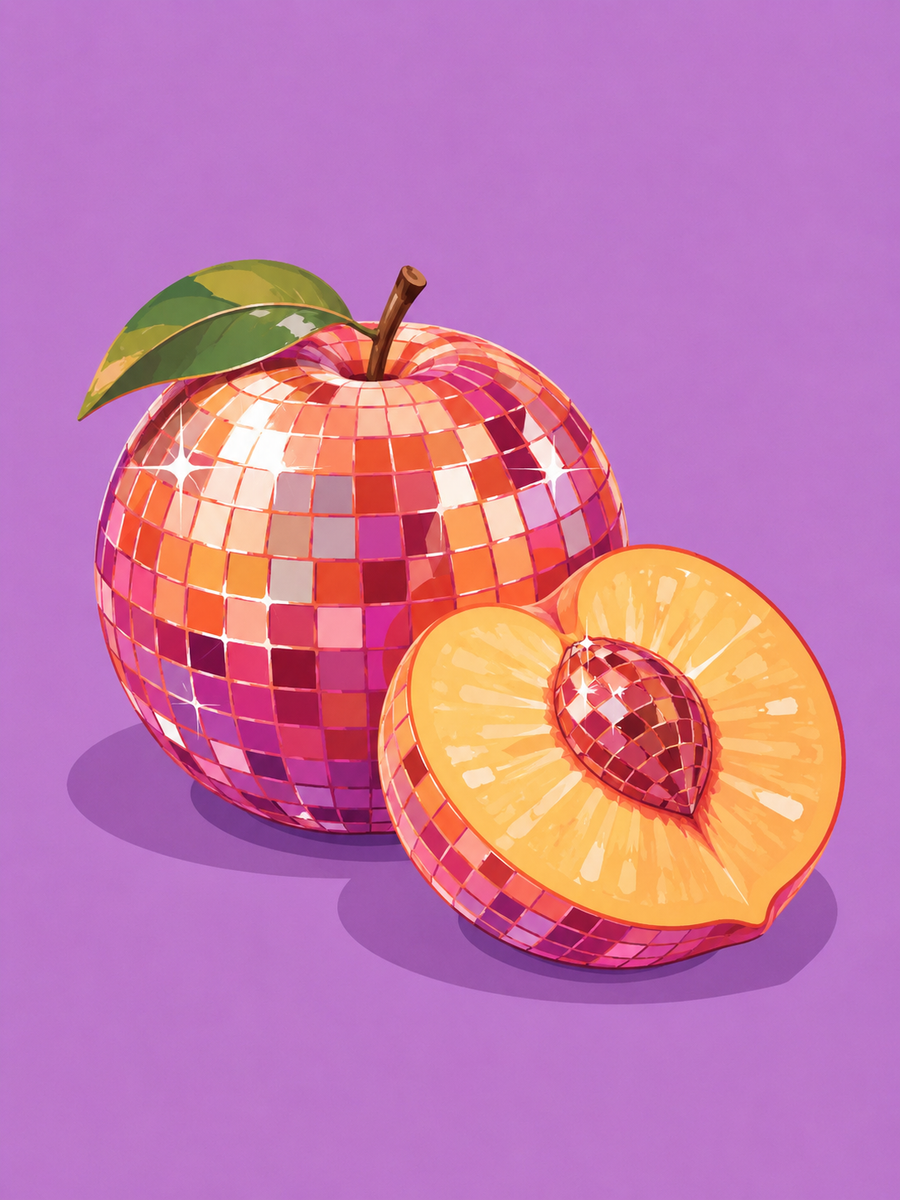 Fruity disco, set of 4 - Mini paint by numbers