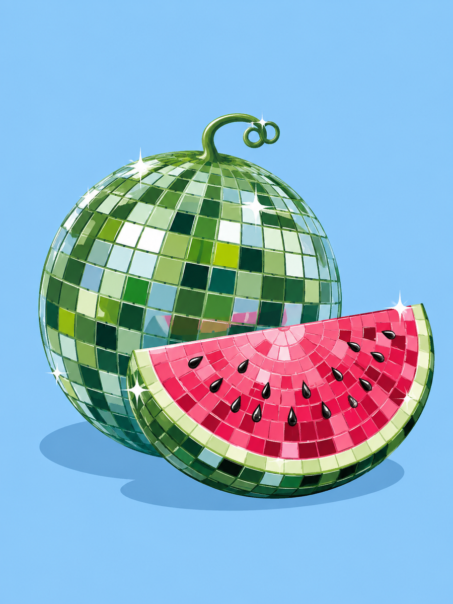 Fruity disco, set of 4 - Mini paint by numbers