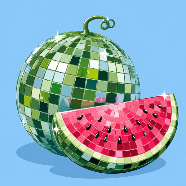 Fruity disco, set of 4 - Mini paint by numbers
