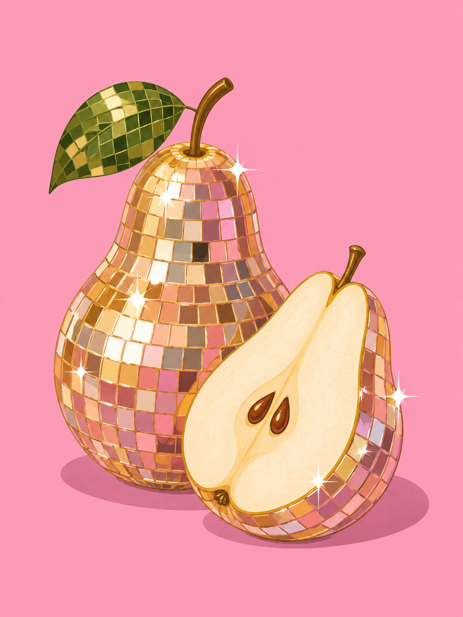 Fruity disco, set of 4 - Mini paint by numbers