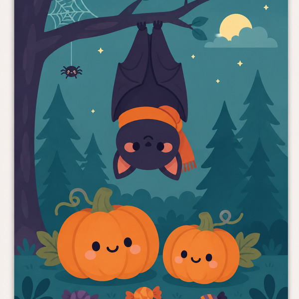 Halloween, set of 4 - Mini paint by numbers