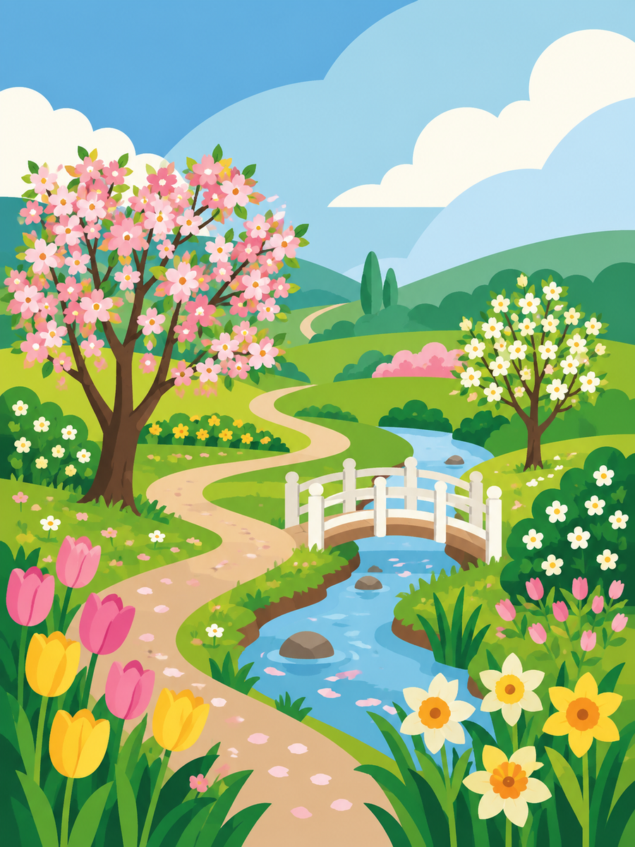 Magic of the Seasons, set of 4 - Mini paint by numbers