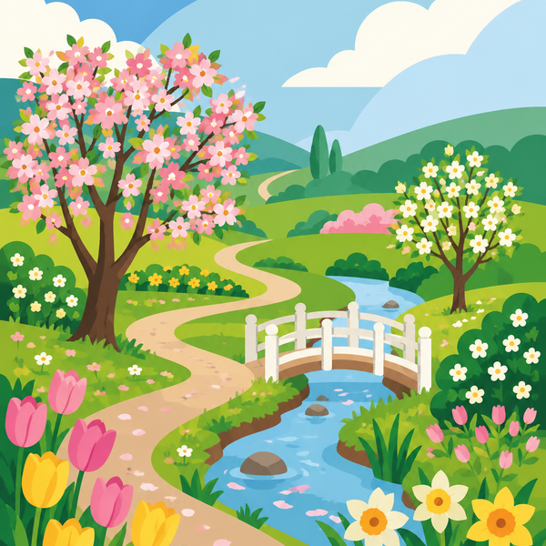 Magic of the Seasons, set of 4 - Mini paint by numbers