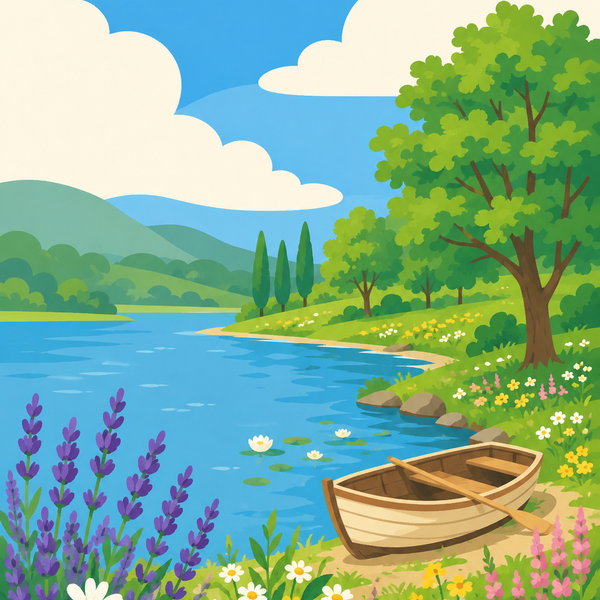 Magic of the Seasons, set of 4 - Mini paint by numbers