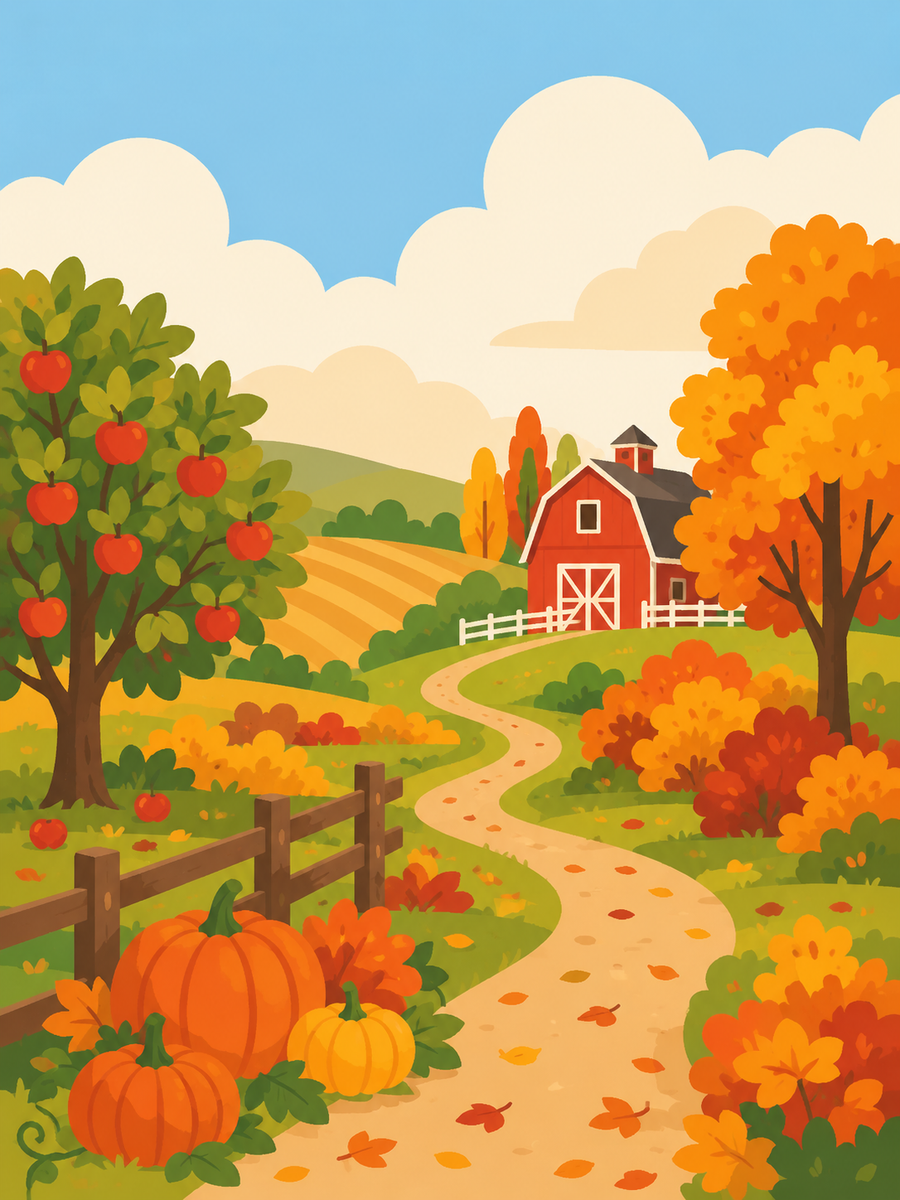 Magic of the Seasons, set of 4 - Mini paint by numbers