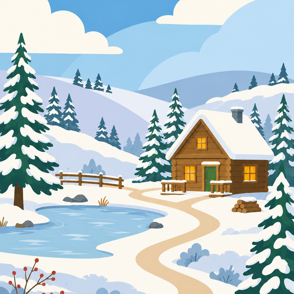 Magic of the Seasons, set of 4 - Mini paint by numbers