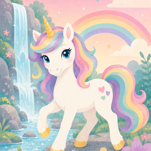 Unicorn dream, set of 4 - Mini paint by numbers