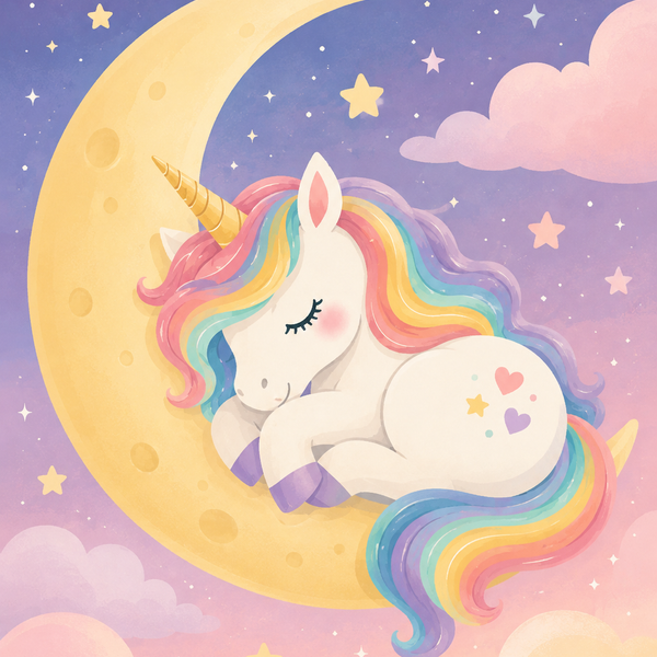 Unicorn dream, set of 4 - Mini paint by numbers