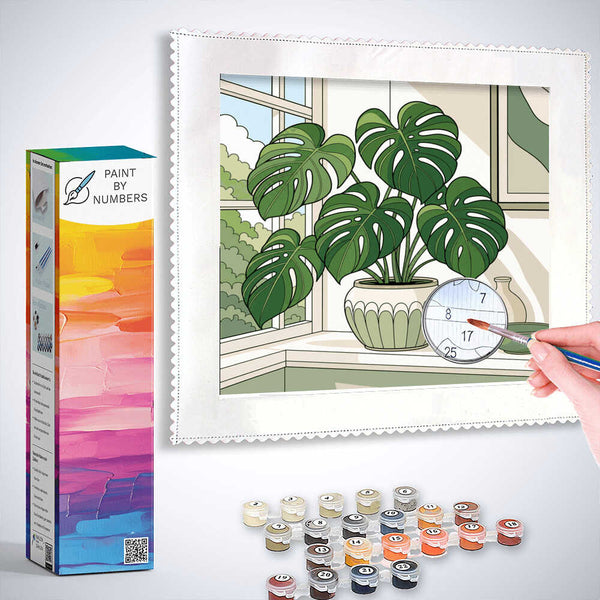 Paint by Numbers - Green paradise by the window