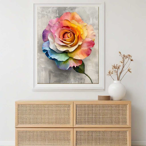 Paint by Numbers - Rainbow Rose