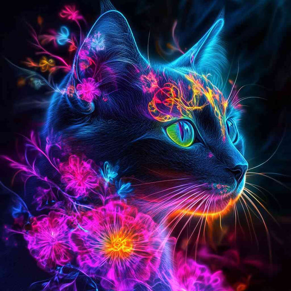 Paint by Numbers - Luminous Mysticism, Cat