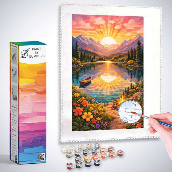Paint by Numbers - Sonnenzauber am See