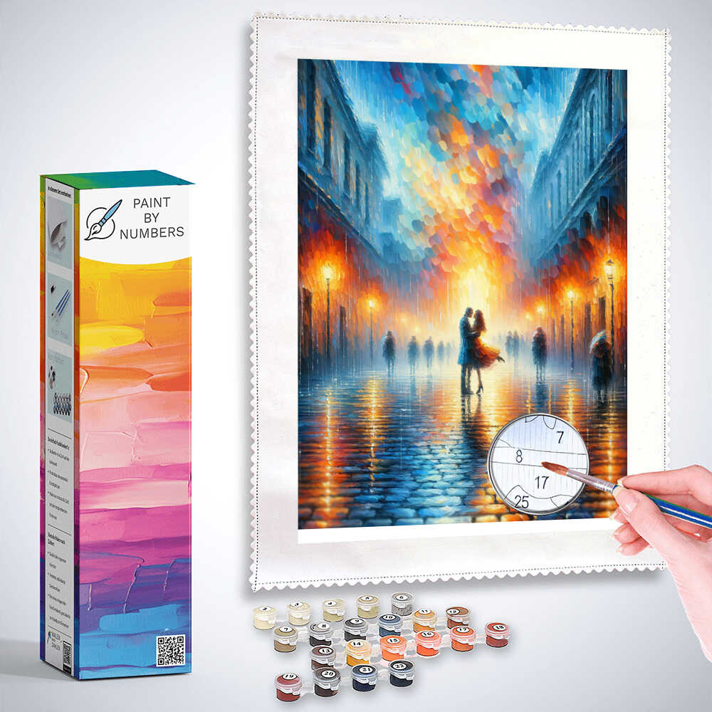 Romantic, man with woman - Paint by Numbers