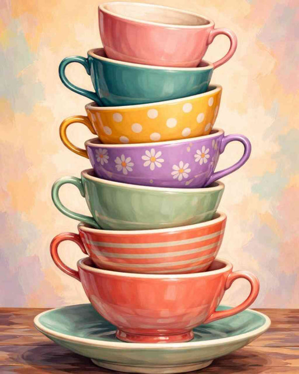 Paint by Numbers - Cup tower