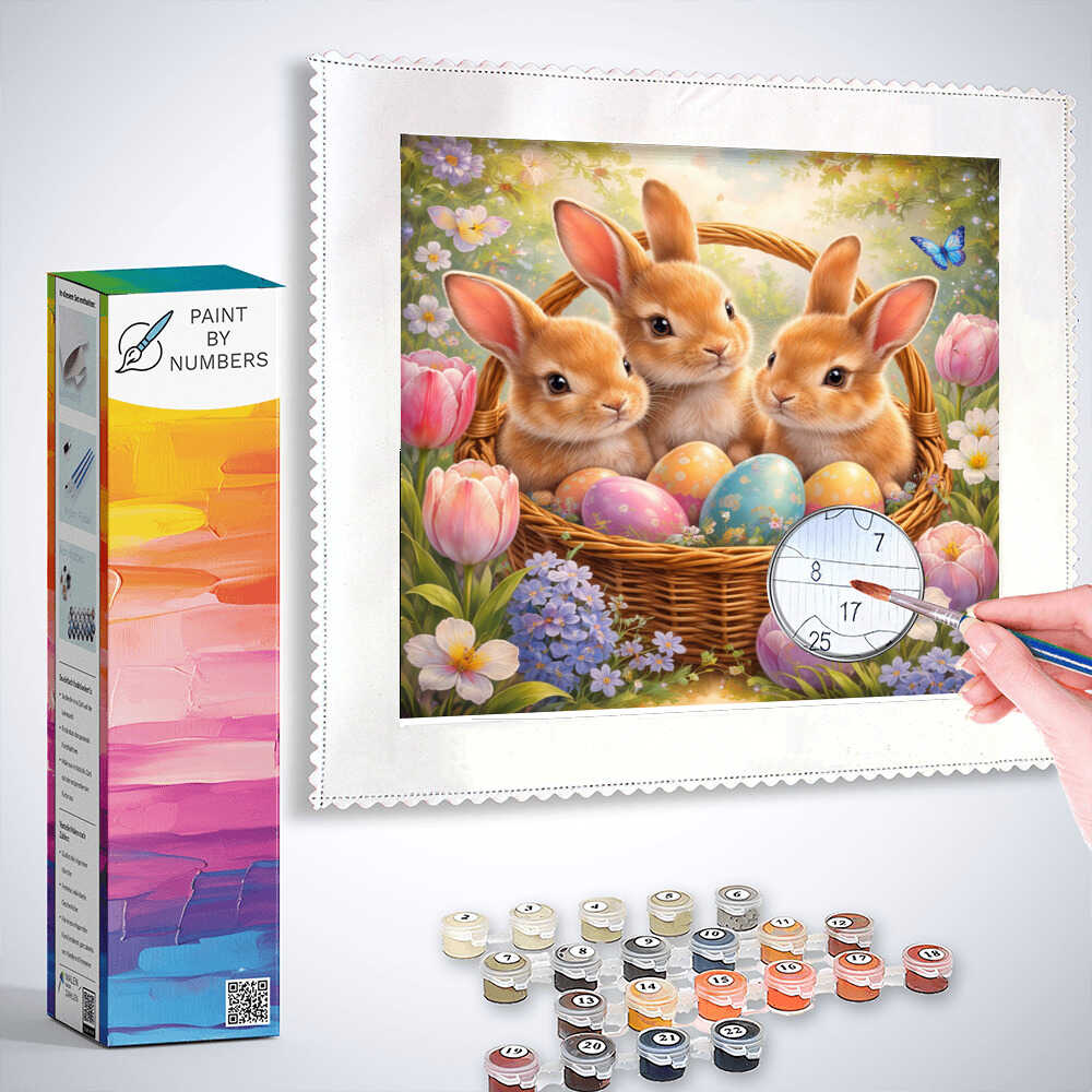 Paint by Numbers - Spring magic in the Easter nest