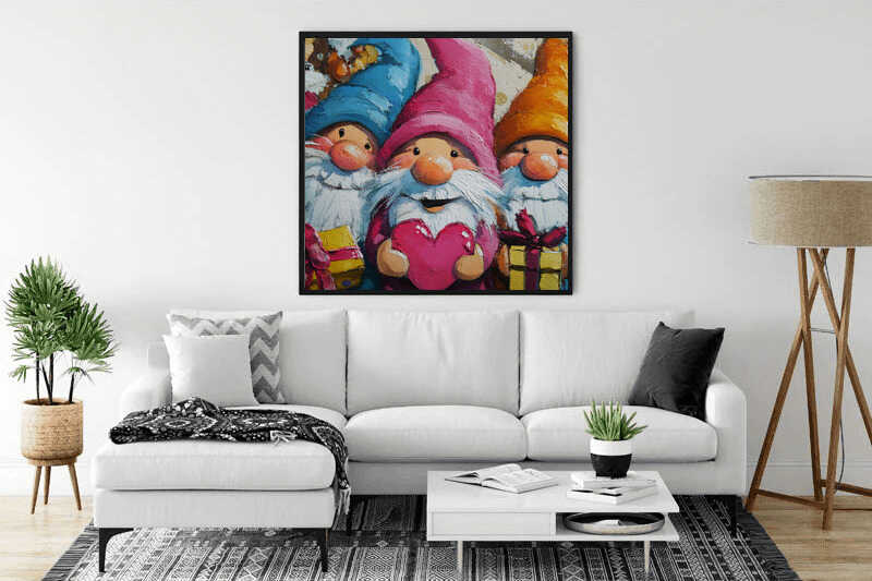Paint by Numbers - Heart gnome, love in colors