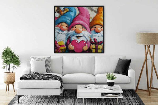Paint by Numbers - Heart gnome, love in colors