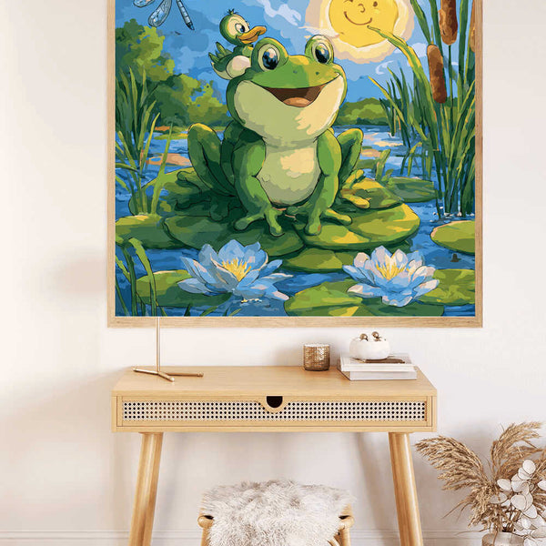 Paint by Numbers - Happy day at the frog pond