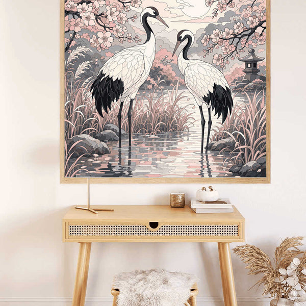 Paint by Numbers - Quiet harmony in the cherry blossom grove