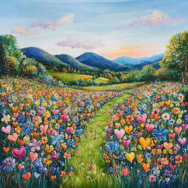 Paint by Numbers - Path of Heart Blossoms