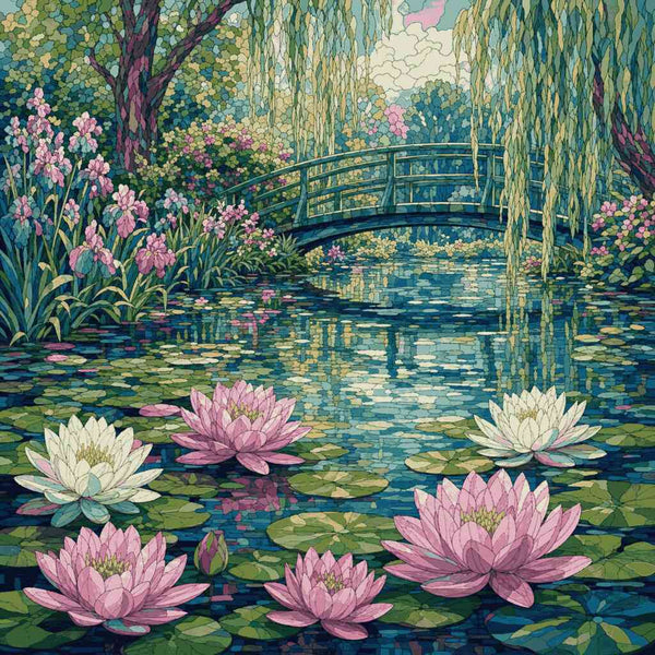Paint by Numbers - The Magic of Water Lilies: An Impressionist Paradise
