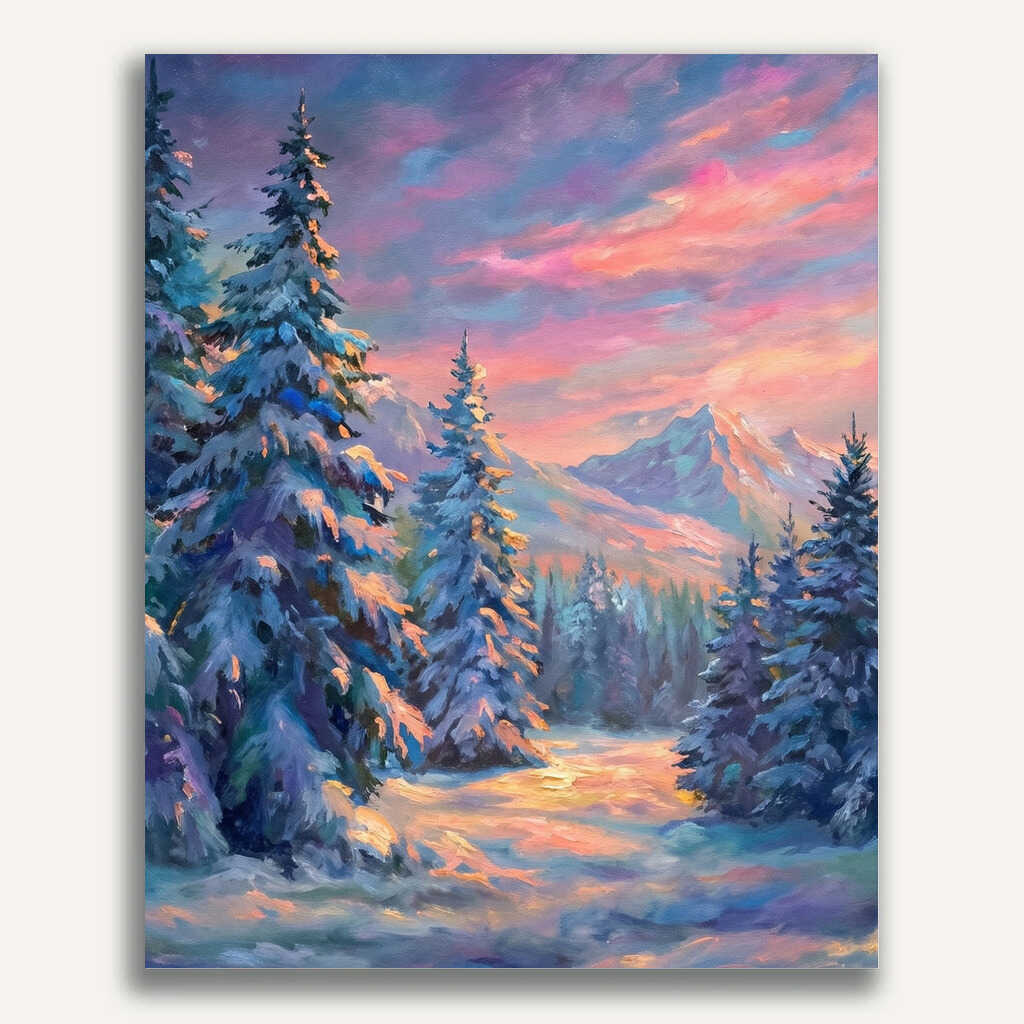 Paint by Numbers - Winter morning magic